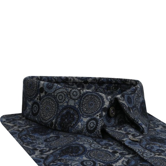DAMAT Navy Printed Exclusive Casual Shirt - Picture 2 of 4